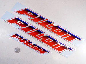 Tub & Body Sticker Decal Mark Emblem 3pcs Set Fits 89-90 Honda FL400R FL400 R Pilot