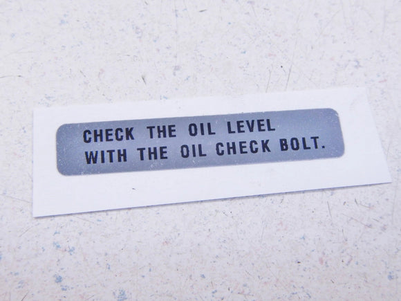 Transmission Oil Check Decal Label Fits Honda FL400R FL400 Pilot FL350R FL350 Odyssey