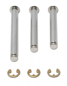 Fuel Gas Tank Cap Release Latch Stainless Mounting E-Clip Pins Fits Honda 0440-402