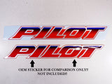 Tub & Body Sticker Decal Mark Emblem 3pcs Set Fits 89-90 Honda FL400R FL400 R Pilot