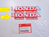 Decal Sticker "Liquid Cooled" Honda FL 400R FL400R FL400 R Pilot RR Fender Mark