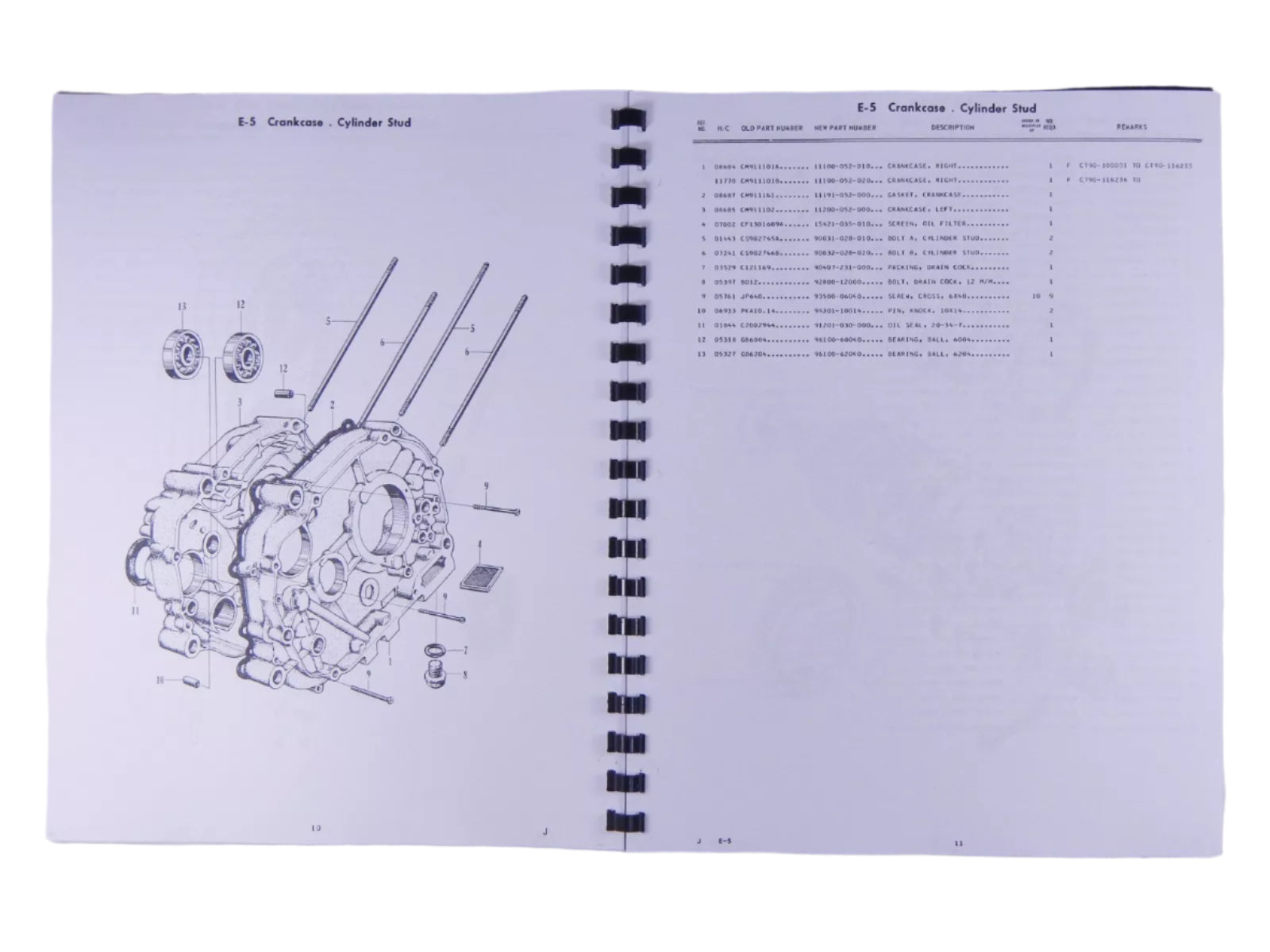 Printed Service & Repair Manual For 1977-1982 Honda CT90 & CT110 Trail Bikes