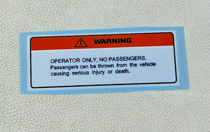 89-90 FL400R Pilot FL400 400R 400 R Hondaline Rear Bumper Operator Decal