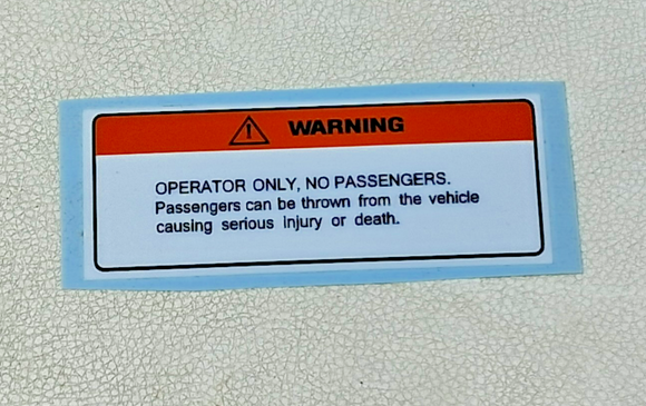 89-90 FL400R Pilot FL400 400R 400 R Hondaline Rear Bumper Operator Decal