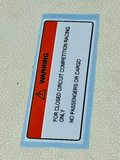 89-90 FL400R Pilot FL400 400R 400 R Hondaline Nerf Bar Closed Circuit Decal