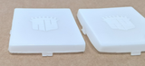 69-92 Cadillac Square C Pillar Courtesy Dome Sail Panel Light Lens w/Crest
