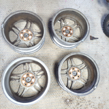 97-01 Honda Prelude Civic BB6 Optional Motegi Wheel Rim Set W/ Center Caps