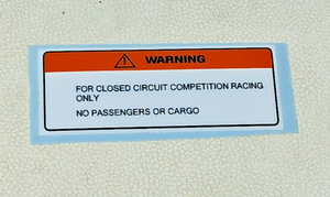 89-90 FL400R Pilot FL400 400R 400 R Hondaline Nerf Bar Closed Circuit Decal