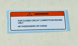 89-90 FL400R Pilot FL400 400R 400 R Hondaline Nerf Bar Closed Circuit Decal