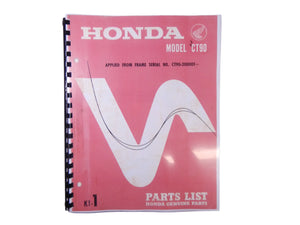 Printed Reproduction 69 Honda CT90 CT 90 K1 Trail Bike Parts Fiche Fish Diagram Book Manual Catalog