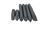 JIS (Japanese Industrial Standard) 1/2" Manual Impact Driver 8-Piece Set Made in Japan Cross Bits JIS 1 2 3, Flat 1 1.6 1.8, 8mm Bit Adapter, Plastic Case 0159-112