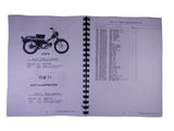 Printed Reproduction 75-77 Honda CT90 CT 90 Trail K6- Parts Fiche Fish Diagram Book Manual Catalog